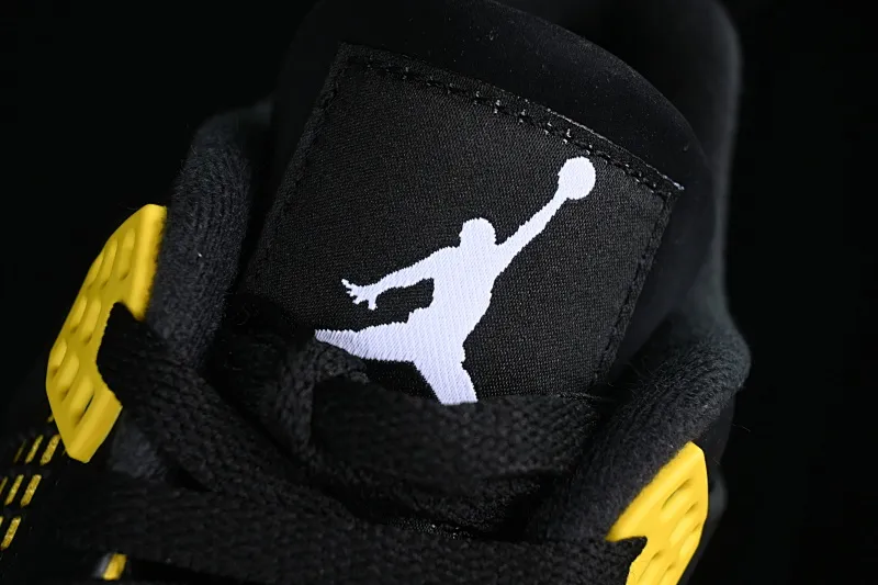 All categories Air Jordan Jordan series basketball shoes Air Jordan 4 LJR version Air Jordan 4 "Thunder" AJ4 Joe 4 Thunder replica basketball shoes DH6927-017